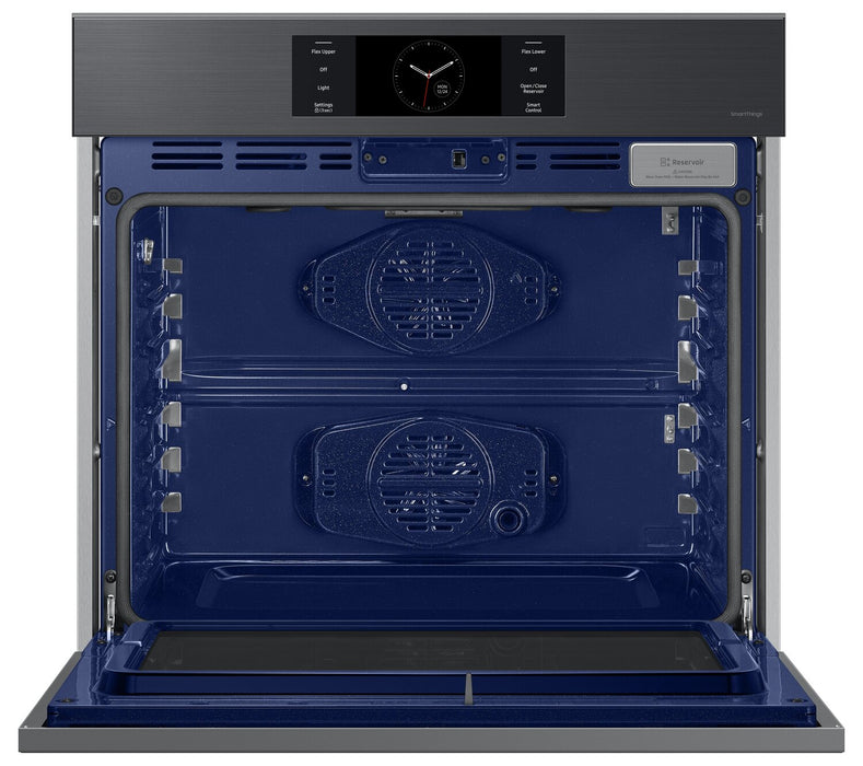 Four mural simple électrique Samsung de 5,1 pi³ et de 30 po avec caméra AI Pro CookingMC et Air Sous Vide - noir mat - NV51CG700SMTAA