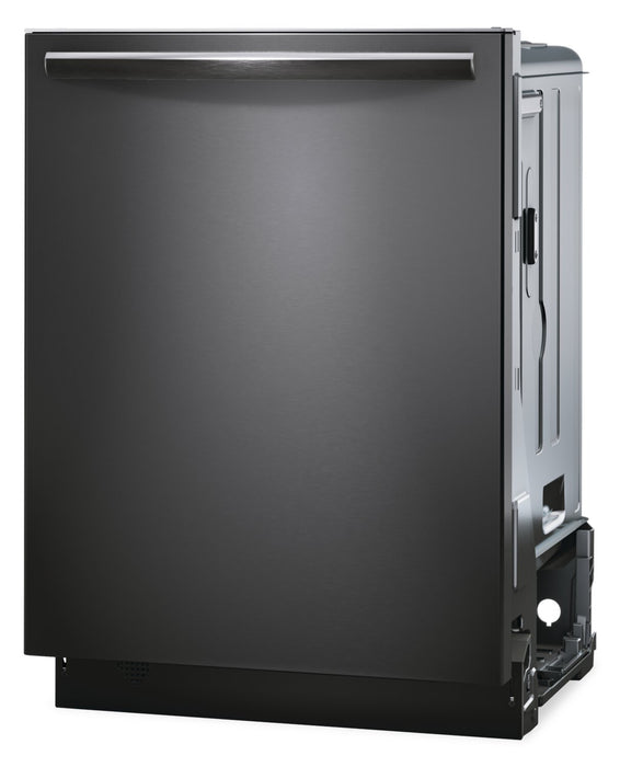 Lave-vaisselle encastré Frigidaire Gallery de 24 po et de 47 dBA avec commandes sur le dessus - acier inoxydable noir Smudge-ProofMC - GDSH4715AD 