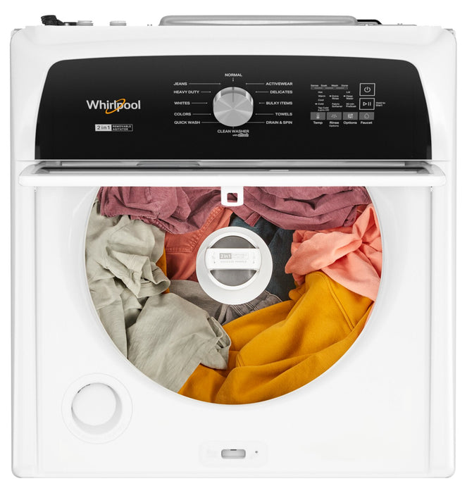 Laveuse Whirlpool à chargement par le haut de 5,4 pi³ - blanche - WTW5057LW