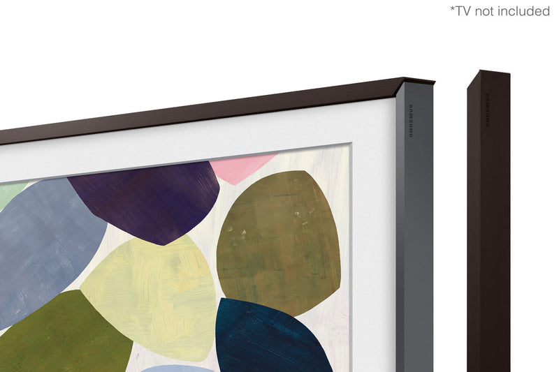 Cadre personnalisable Samsung pour The Frame TV 85\"- Brun moderne