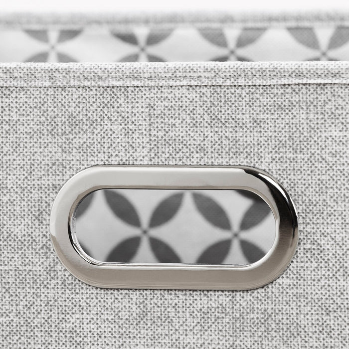 Ensemble lit plateforme et tête de lit à panneau Everley avec rangement et paniers intégrés, deux couleurs - format lit double