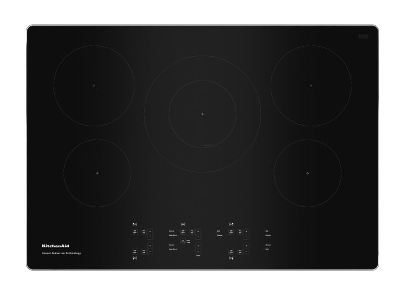 Surface de cuisson à induction KitchenAid de 30 po à 5 éléments - acier inoxydable - KCIG550JSS