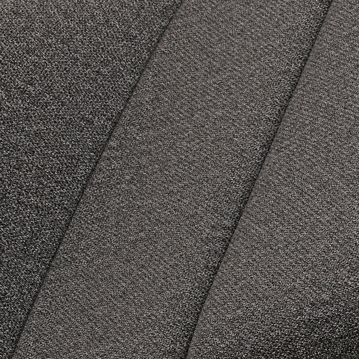 Tabouret Jovi de hauteur comptoir en tissu d’apparence lin et en bois - anthracite