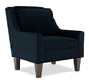 Fauteuil d’appoint club Sofa Lab personnalisable de 29 po fabriqué au Canada en tissu de chenille avec pattes en bois - bleu Luxury Indigo