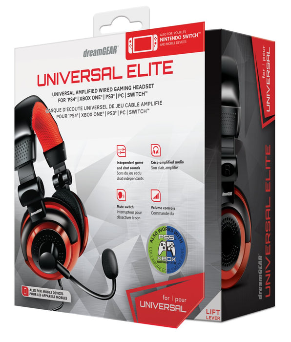 Casque d'écoute universel câblé pour le jeu DreamGEAR