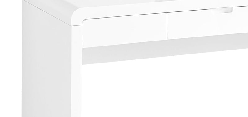 Bureau Hobson de 47,25 po - blanc lustré