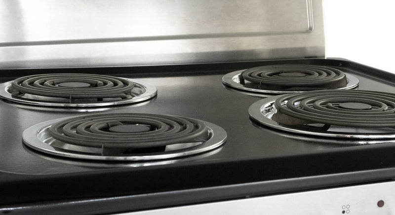 Cuisinière électrique Danby de 2,5 pi³ de largeur compacte de 24 po et à 4 brûleurs - acier inoxydable - DERM240BSSC