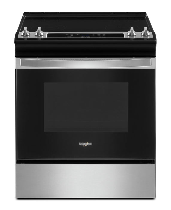 Cuisinière électrique Whirlpool de 4,8 pi³ avec autonettoyage - acier inoxydable - YWEE515S0LS