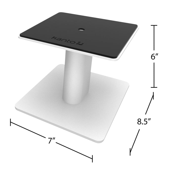 Ensemble de support SP6HD de Kanto pour haut-parleurs de 6 po avec système de gestion des câbles intégré - blanc