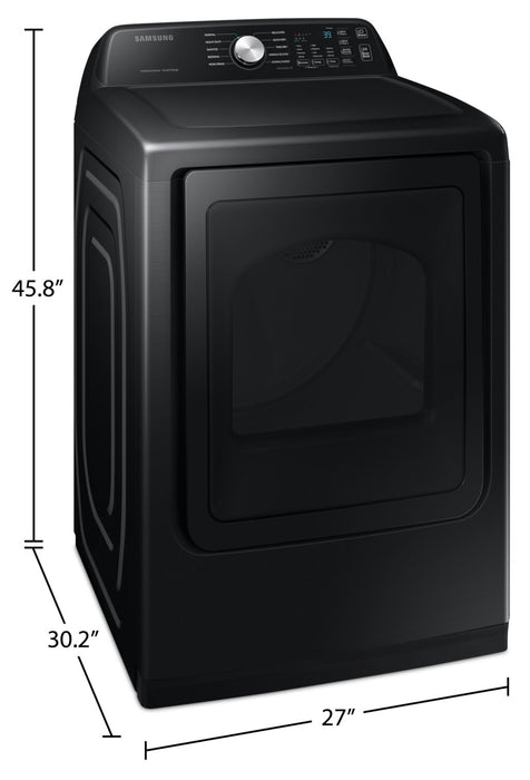 Sécheuse électrique Samsung de 7,4 pi³ - acier inoxydable noir - DVE47CG3500VAC