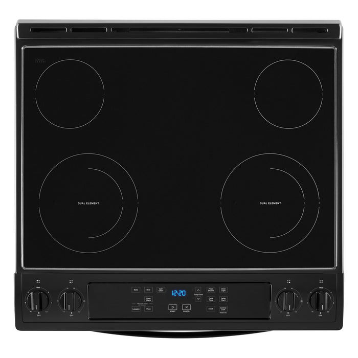 Cuisinière électrique Whirlpool de 4,8 pi³ avec autonettoyage - noire - YWEE515S0LB