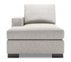 Fauteuil long de droite Track de la collection Sofa Lab - Luxury Silver