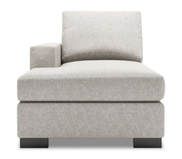 Fauteuil long de droite Track de la collection Sofa Lab - Luxury Silver