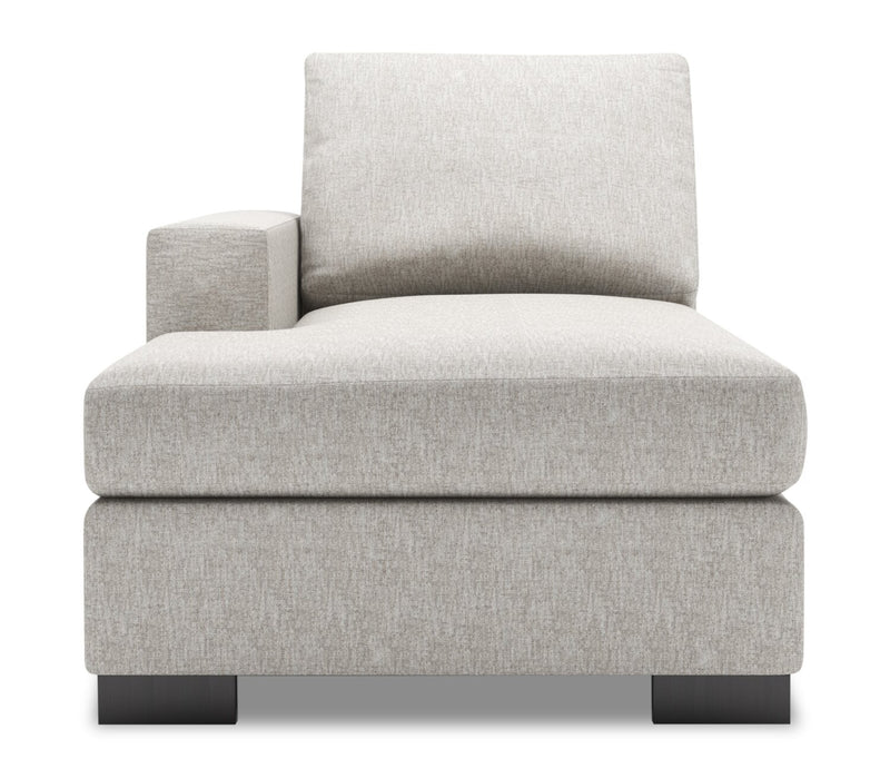 Fauteuil long de droite Track de la collection Sofa Lab - Luxury Silver