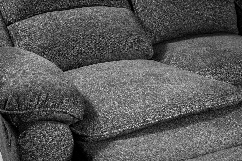 Sofa inclinable Chandler de 82 po en tissu de chenille - gris