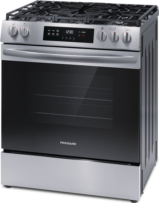 Cuisinière à gaz Frigidaire de 5,1 pi³ avec préchauffage rapide et surface de cuisson à 5 brûleurs - acier inoxydable - FCFG3062AS