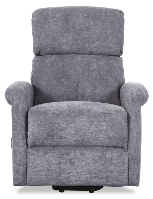 Fauteuil basculeur à inclinaison électrique Ruben de 32 po en tissu de chenille - gris