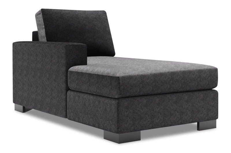 Fauteuil long de droite Track de la collection Sofa Lab - Luxury Charcoal