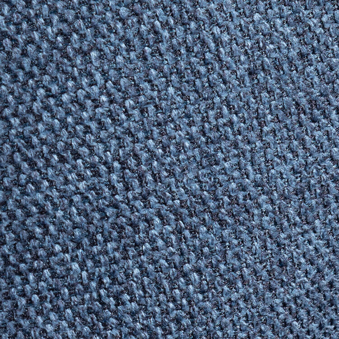 Causeuse Kassia de Kort & Co. de 65,4 po en tissu d’apparence lin avec base et pattes en bois - bleue