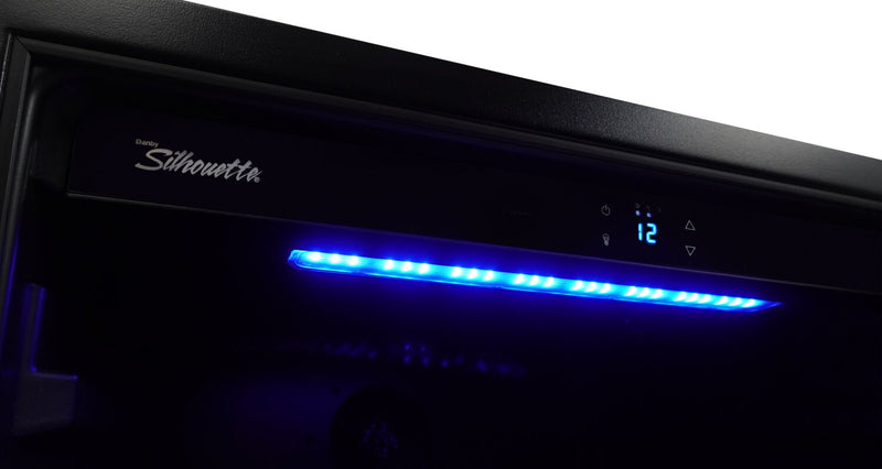 Refroidisseur à vin Stilton de Silhouette de 5,7 pi³ et de 23,8 po à 1 porte - acier inoxydable - SWC057D1BSS