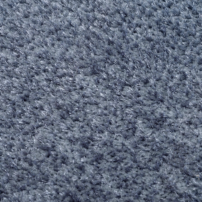 Carpette à poil long Lawson bleue - 5 pi x 7 pi