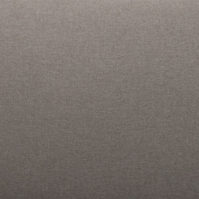 Fauteuil Novalee de 35 po en tissu d’apparence lin avec accoudoirs évasés et capitonnage à boutons - taupe