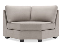 Fauteuil courbé en coin Roll de la collection Sofa Lab - Pax Slate