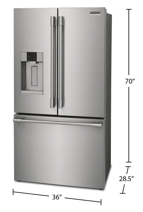 Réfrigérateur Frigidaire Professional de 22,6 pi³ et de 36 po de profondeur comptoir à portes françaises - acier inoxydable Smudge-ProofMD - PRFC2383AF