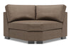 Fauteuil courbé en coin Track de la collection Sofa Lab - Luna Praline