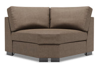  Fauteuil courbé en coin Track de la collection Sofa Lab - Luna Praline 