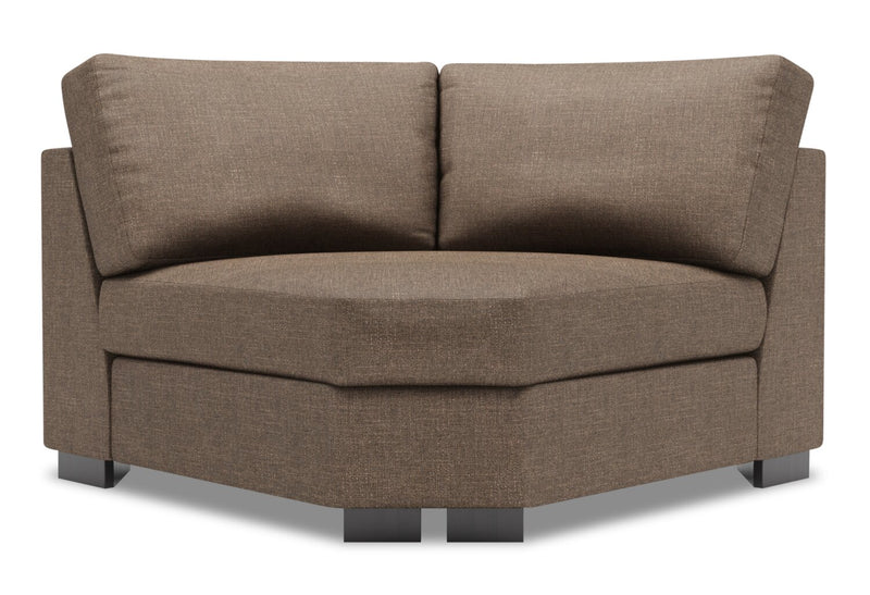 Fauteuil courbé en coin Track de la collection Sofa Lab - Luna Praline