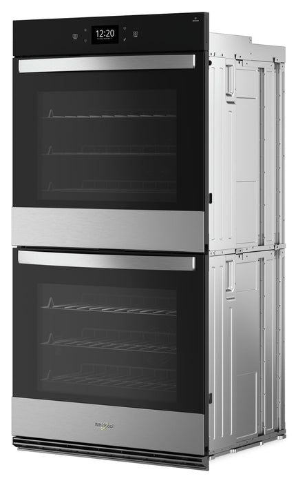 Four mural double électrique Whirlpool de 10 pi³ et de 30 po avec convection véritable - acier inoxydable résistant aux traces de doigts - WOED7030PZ