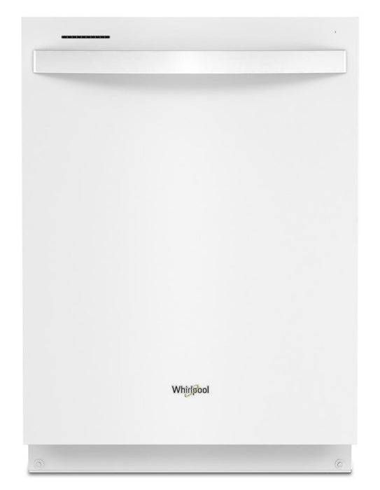 Lave-vaisselle encastré Whirlpool de 24 po et de 47 dBA avec commandes sur le dessus et 3e panier - blanc - WDT750SAKW