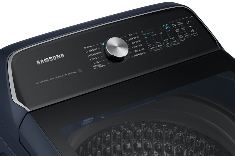Laveuse haute efficacité Samsung à chargement par le haut de 6,2 pi³ - bleu marine - WA54CG7150ADA4