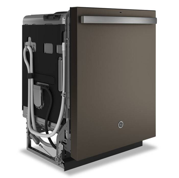 Lave-vaisselle encastré GE à 47 dBA de 24 po avec commandes sur le dessus et technologie de séchage Dry BoostMC - ardoise - GDT650SMVES
