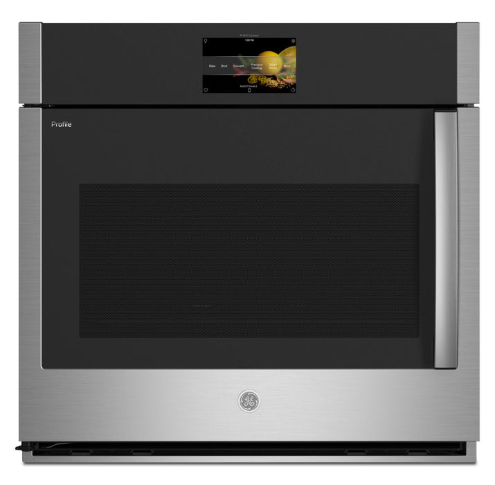 Four mural électrique Profile de 5 pi³ et de 30 po avec convection européenne véritable avec air direct - acier inoxydable - PTS700LSNSS