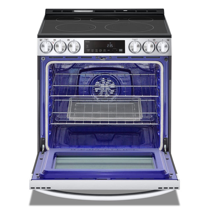 Cuisinière intelligente électrique LG de 6,3 pi³ avec friture à air et convection par ventilateur - acier inoxydable Smudge-ProofMD - LSEL6333F