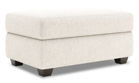  Pouf de rangement The Trunk de Sofa Lab de 39 po fabriqué au Canada en tissu de chenille - beige Luxury Sand 