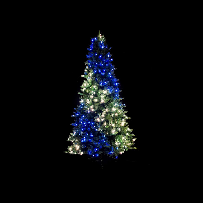 Arbre de Noël illuminé Twinkly de 7,5 pi avec lumières à DEL gérées par application - TWT400SPP-BUS 
