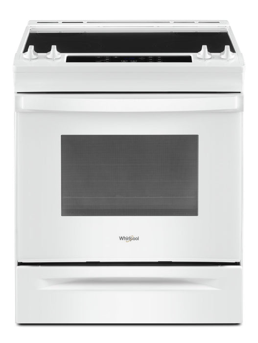 Cuisinière électrique Whirlpool de 4,8 pi³ avec autonettoyage - blanche - YWEE515S0LW