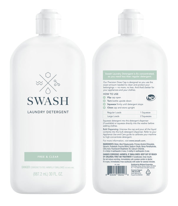 Détergent à lessive Swash propre et frais de Whirlpool - SWHLDLFF2B