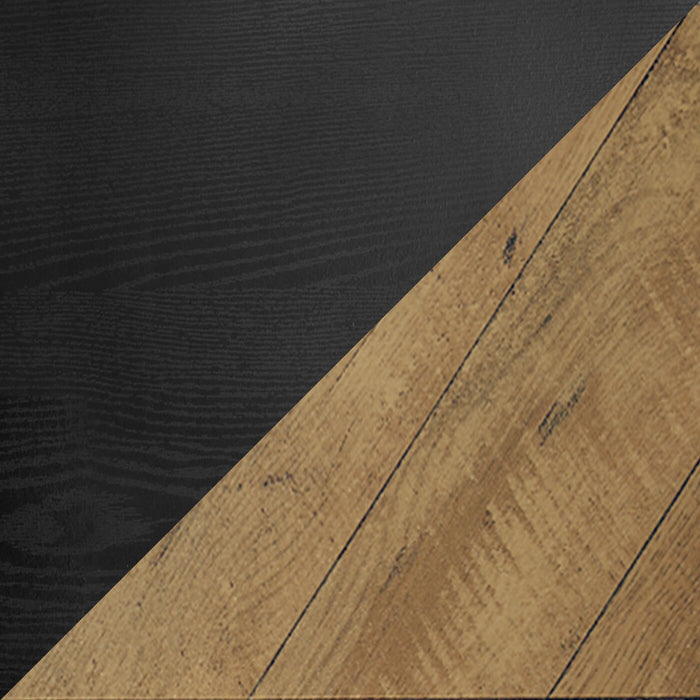 Meuble pour téléviseur moderne Archer de 71 po avec rangement et système de gestion des câbles pour téléviseurs jusqu’à 80 po - deux teintes, noir et brun