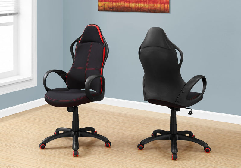 Fauteuil de jeu Skylar de 26,5 po - noir et rouge