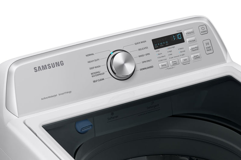 Laveuse Samsung à chargement par le haut de 5,4 pi³ - blanche - WA46CG3505AWA4