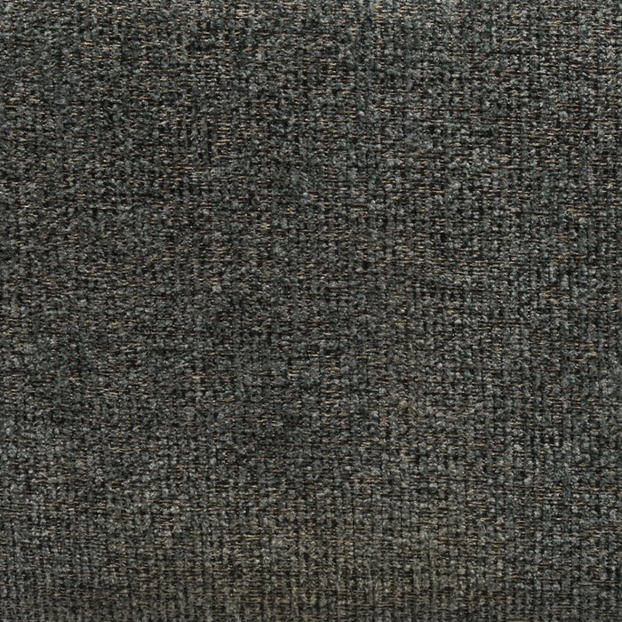 Pouf de rangement Verona de 44 po fabriqué au Canada en tissu d’apparence lin - gris anthracite