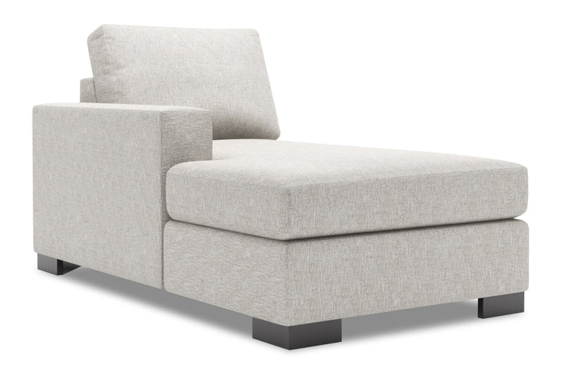 Fauteuil long de droite Track de la collection Sofa Lab - Luxury Silver