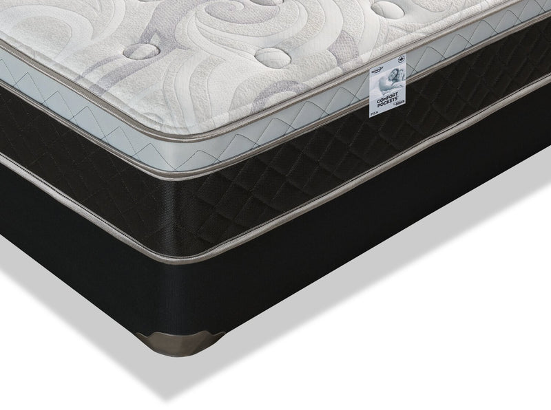 Ensemble matelas à Euro-plateau à profil bas Pisa II de Springwall pour très grand lit