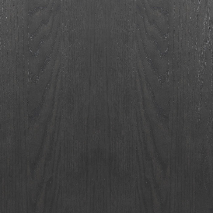 Ensemble de salle à manger Dena 5 pièces avec table ronde, rallonge de 42 po à 60 po (L) et chaises - gris