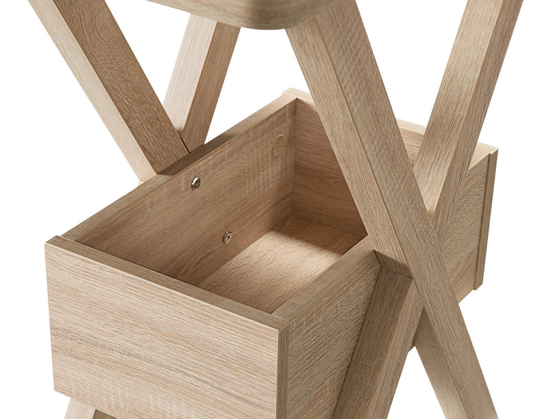 Table de fauteuil Torry de 11,5 po avec compartiment - taupe