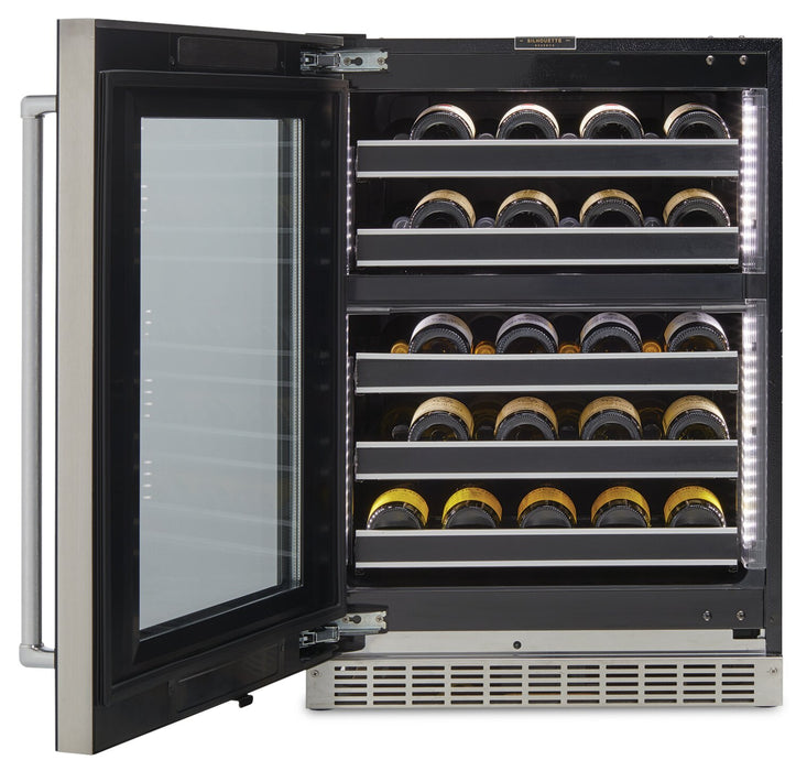 Refroidisseur à vin Reserve de Silhouette de 5 pi³ et de 23,9 po à 1 porte - noir - SRVWC050L